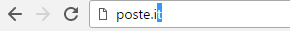 barra indirizzi browser sito poste italiane