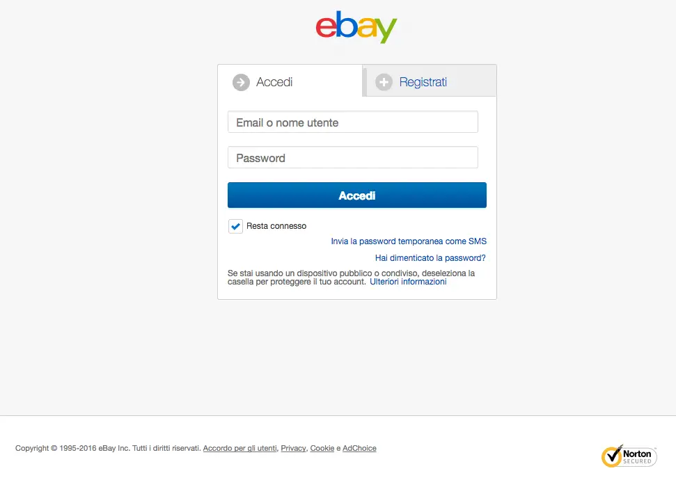 ebay phishing tuttosullapostaelettronica