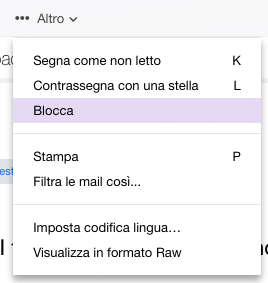 bloccare email yahoo