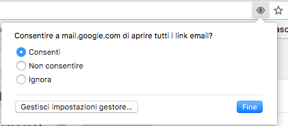 configurare gmail come posta predefinita
