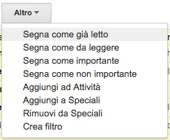 gmail segnare email come lette