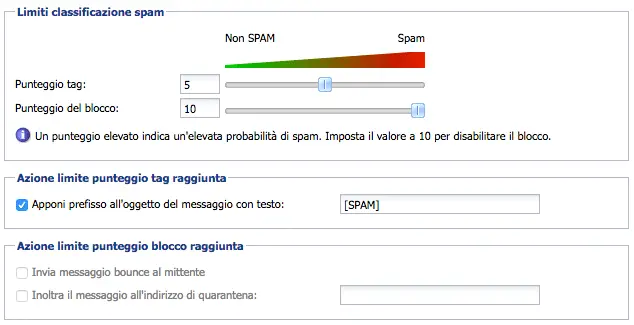 anti spam server di posta elettronica