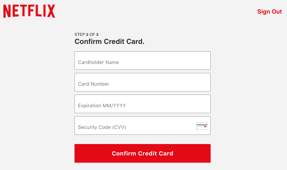 phishing netflix carta credito