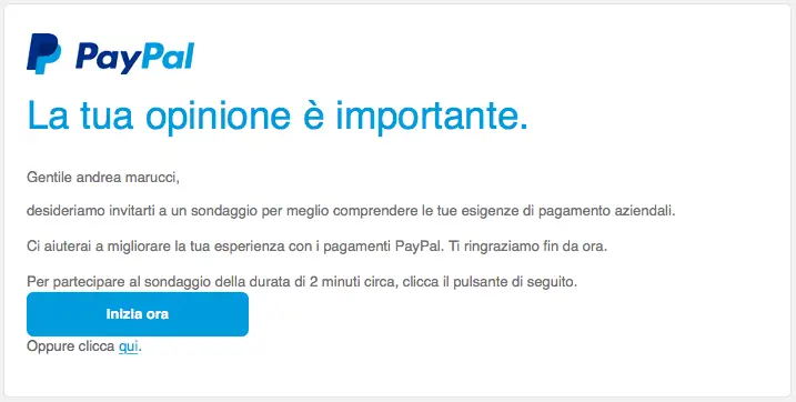 email vera paypal opinione sondaggio