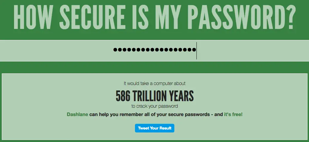 test sicurezza password posta elettronica