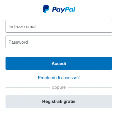 accedi a paypal phishing