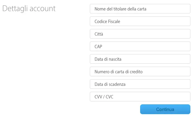 carta di credito apple phishing