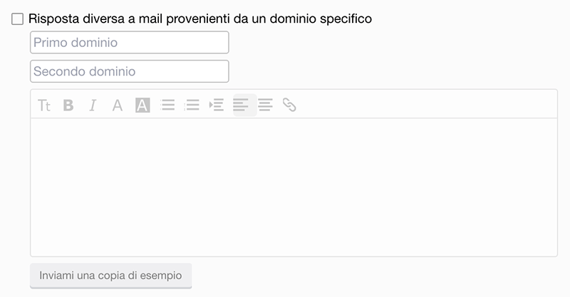 yahoo mail risposta automatica dominio