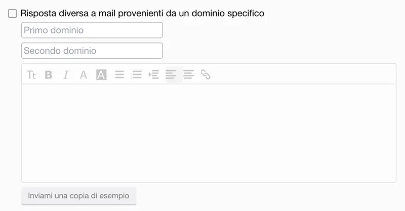 yahoo mail risposta automatica dominio