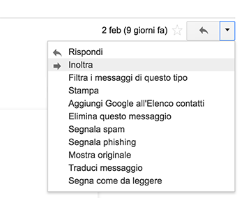 inoltrare mail lecito o illecito o reato