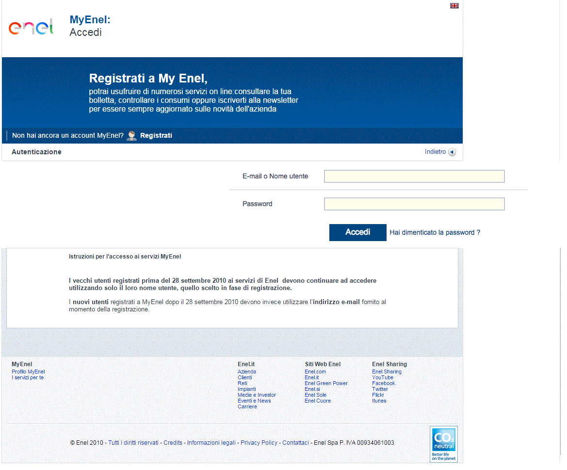 rimborso enel sito falso phishing