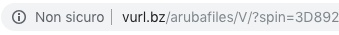 aruba phishing url falso