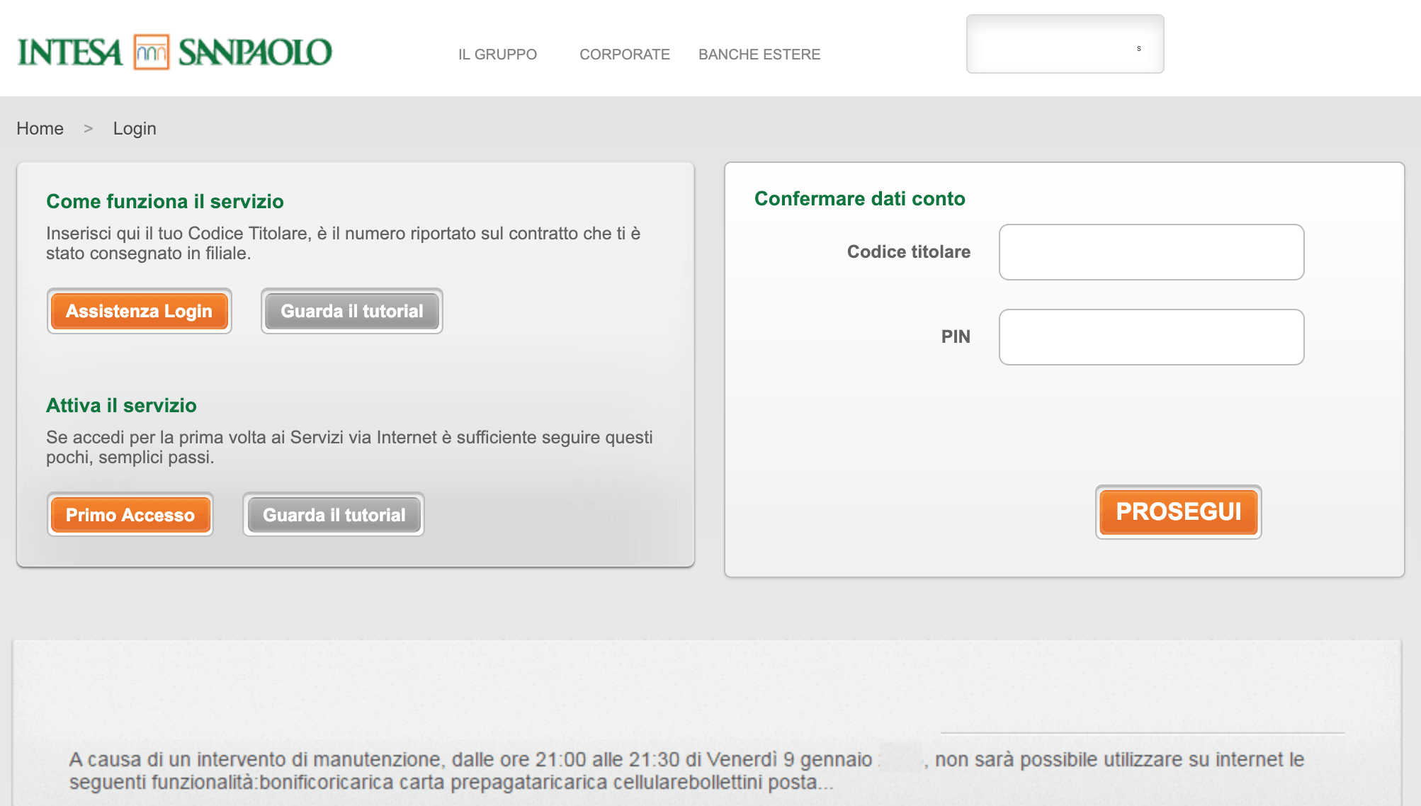 banca intesa sito phishing