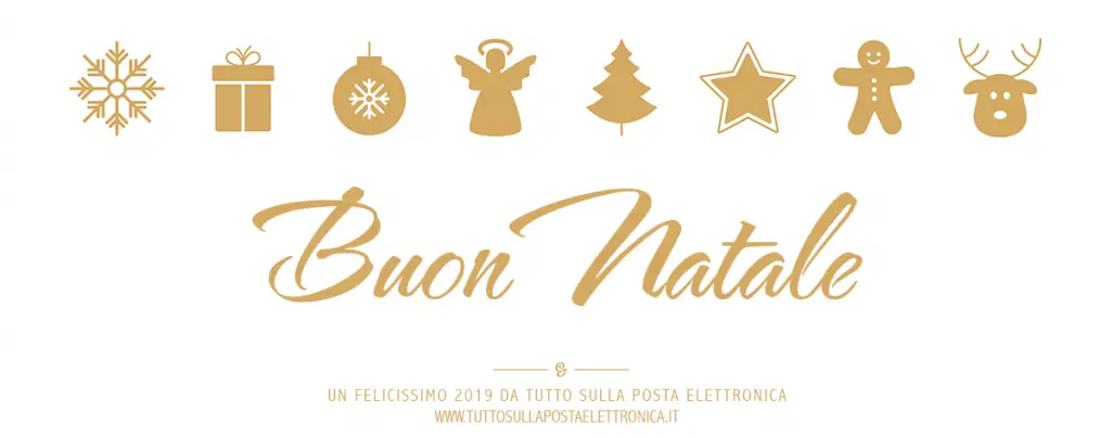 buon natale tutto sulla posta elettronica