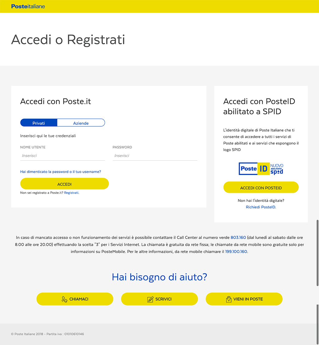 poste italiane sito phishing