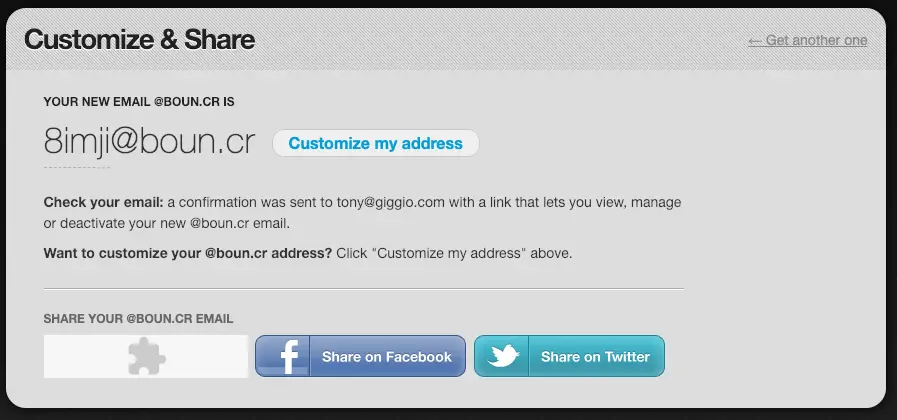 nascondere email