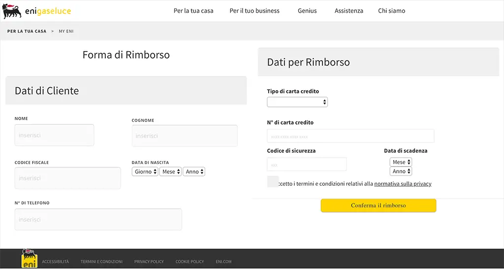 eni gas e luce phishing