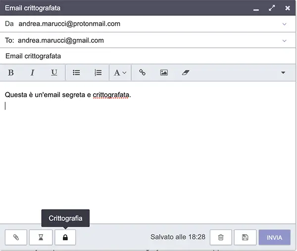 protonmail email crittografata
