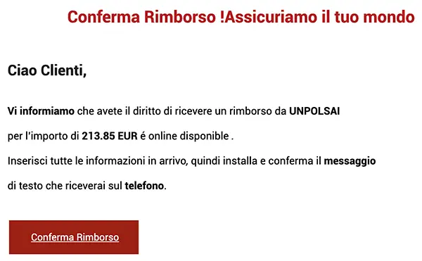 unipolsai phishing