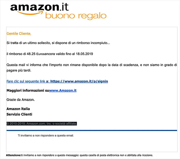 phishing amazon