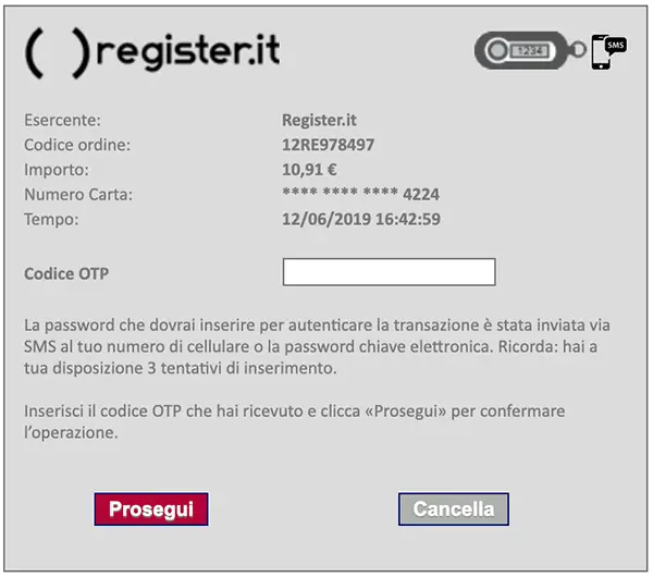 rifiuto di rinnovare register phishing verifica