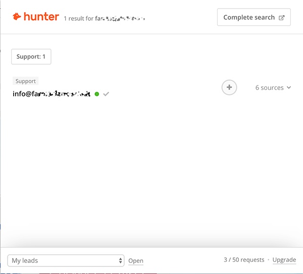 hunter email finder