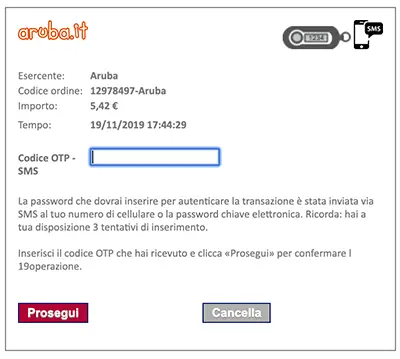 aruba pec phishing otp