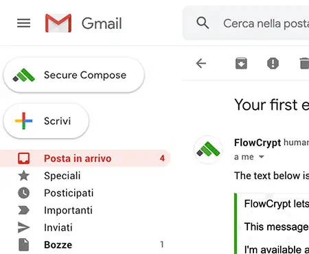 email criptata gmail