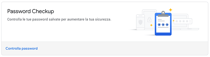 password checkup di chrome