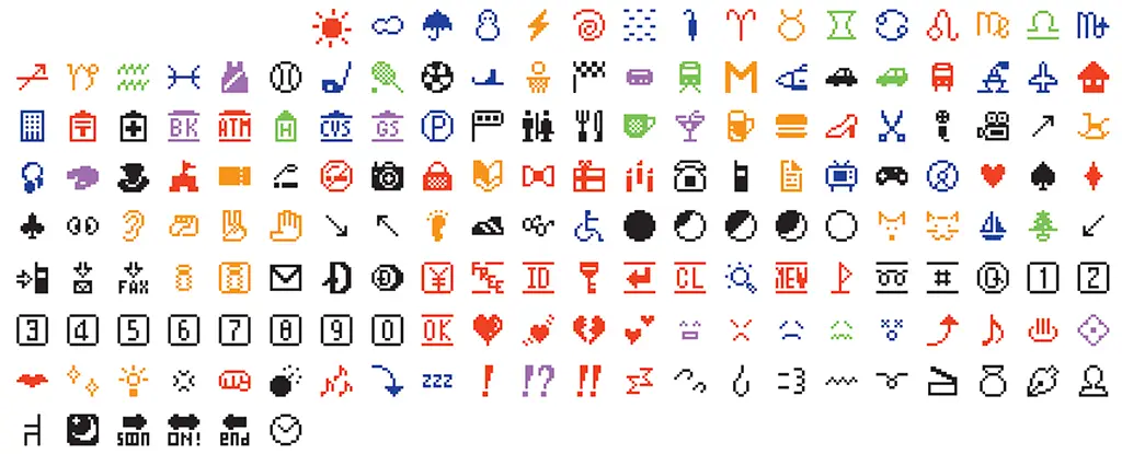 Le prime emoji di Shigetaka Kurita