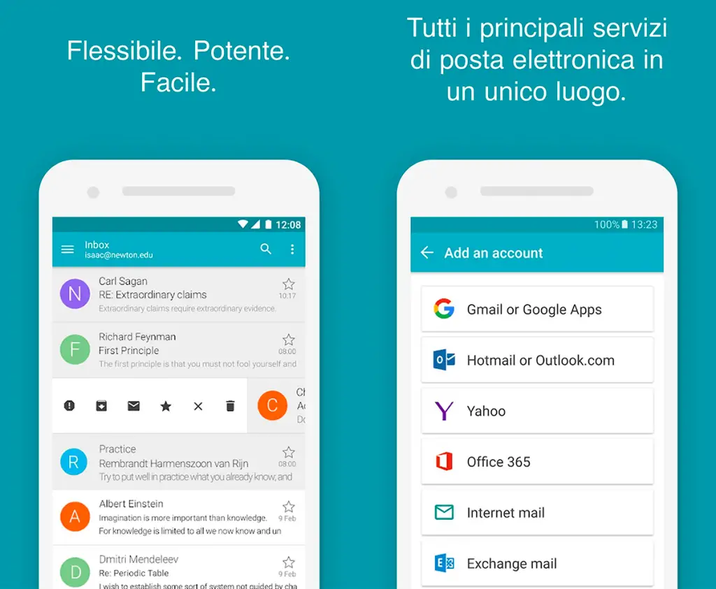 aquamail per android è la miglior email android