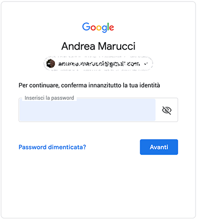 cambio password gmail