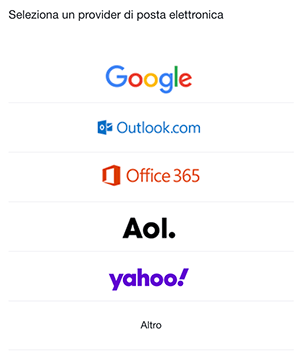 caselle posta multiple yahoo scelta provider