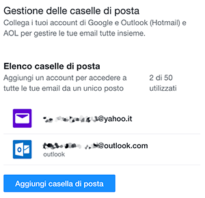 gestire più indirizzi mail con yahoo