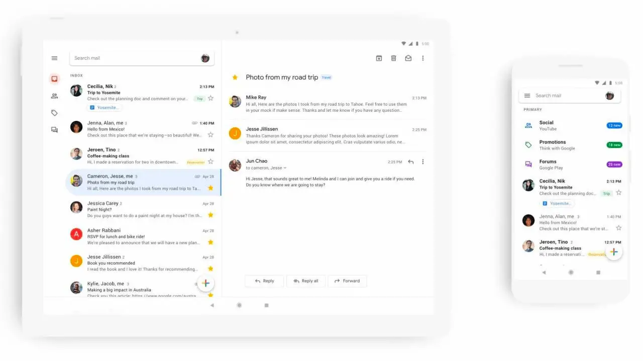 app gmail client di posta iOS e Android