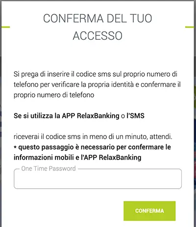 relaxbanking phishing conferma accesso