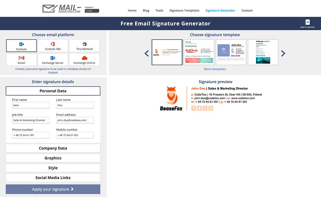 come generare la firma email