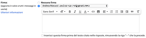 firma email gmail