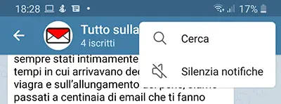 silenziamento notifiche