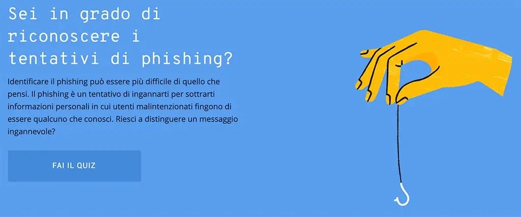 test per riconoscere il phishing