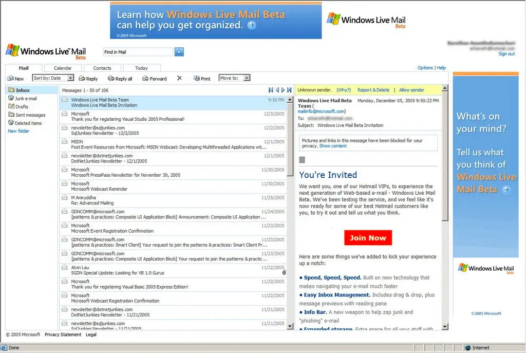 windows live mail