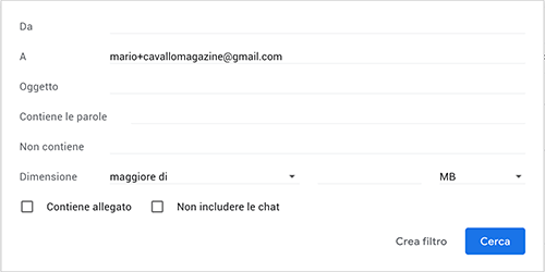 filtro gmail alias