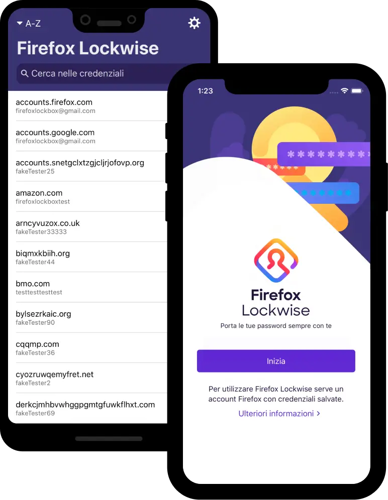 Gestire password con Firefox Lockwise