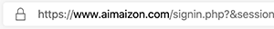 url fasullo di amazon