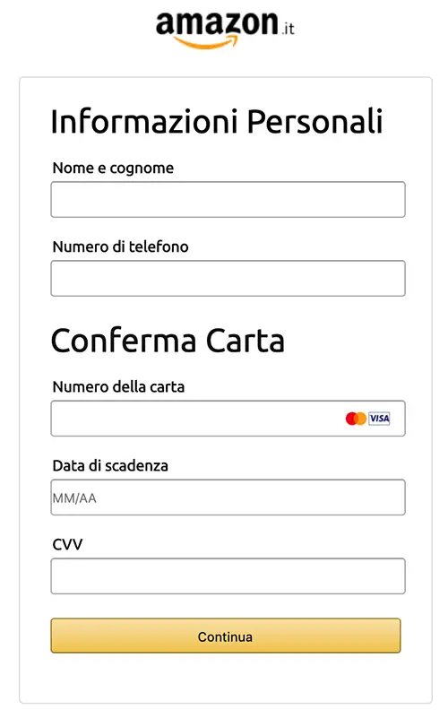 Account Amazon limitato