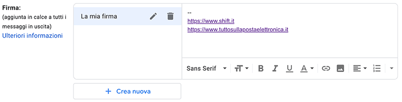 Come usare le firme multiple di Gmail