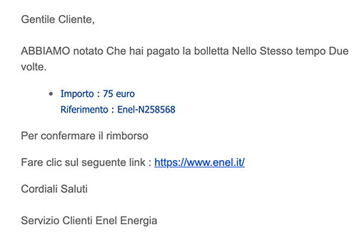 enel phishing