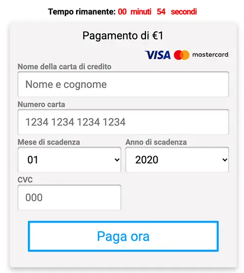 truffa iphone a 1 euro carta di credito