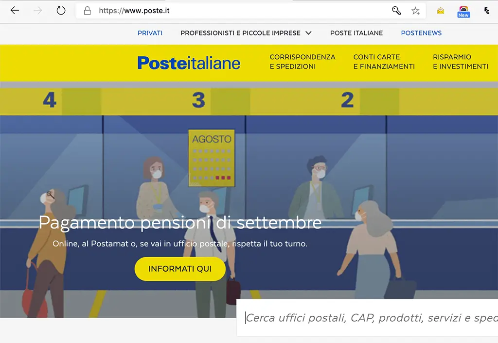 sito reale poste italiane