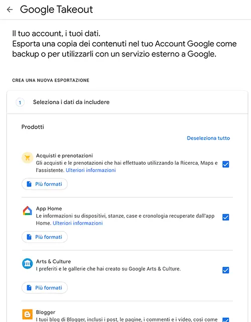 Google Takeout